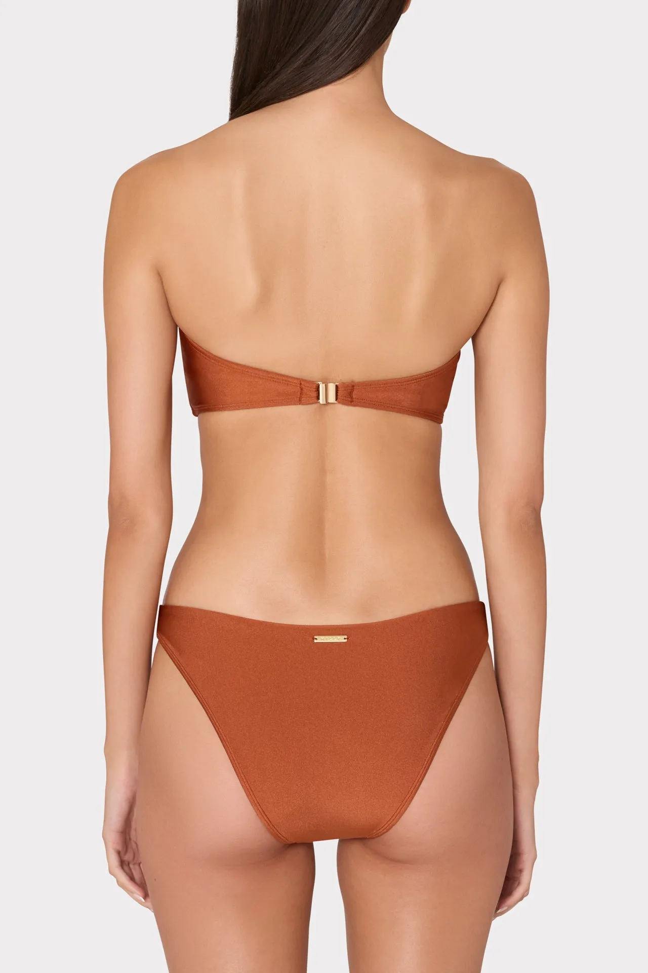 Soleil Gloss Twist Bandeau Top sold by Milly product image thumbnail 3