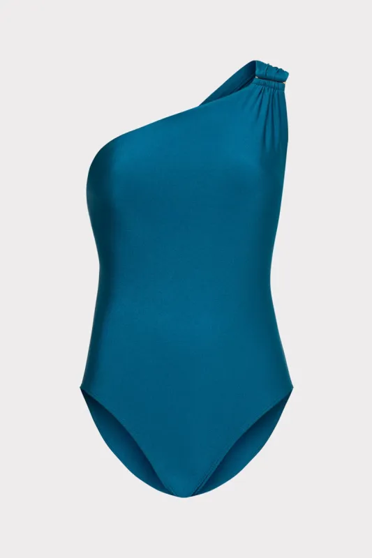 Sam Gloss One Shoulder One Piece made by Milly