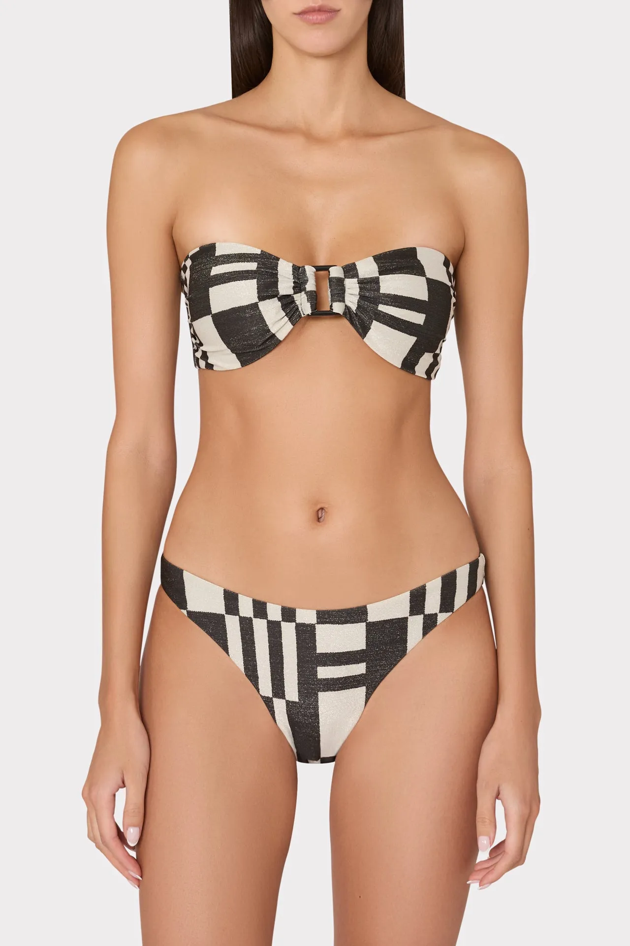 Barcelona Shimmer Puzzle Bandeau Top sold by Milly product image thumbnail 4