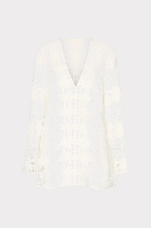 Floral Crochet Cover-Up Dress sold by Milly