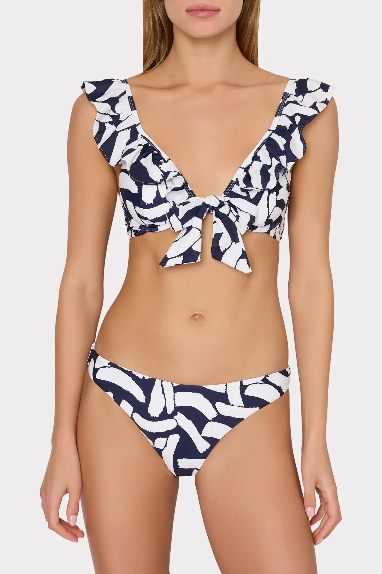 Margot Italian Graphic Brushstroke Bikini Bottom sold by Milly product image thumbnail 2