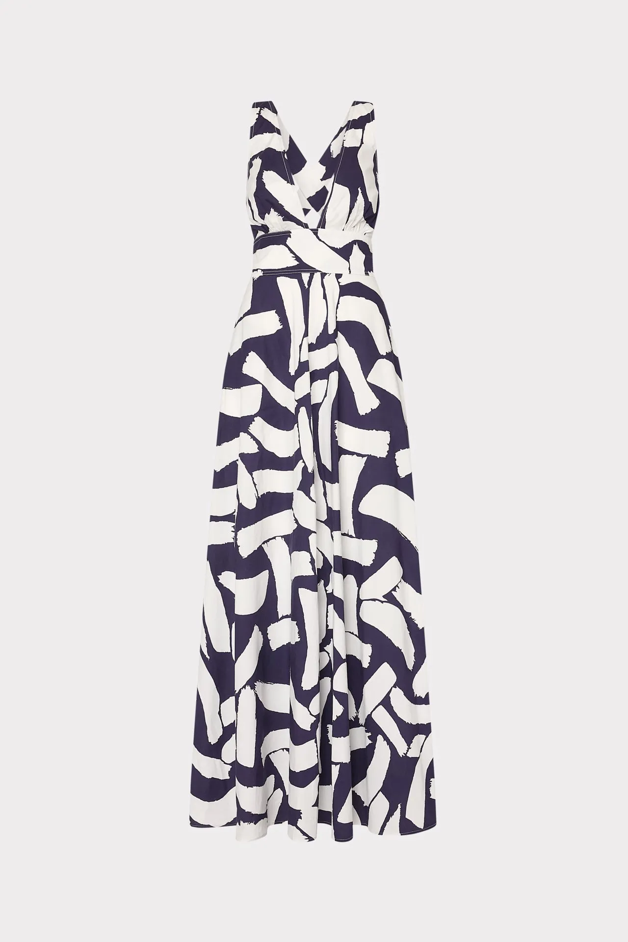 Catarina Graphic Brushstroke Maxi Dress sold by Milly