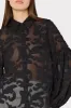 Scroll Burnout Button Up Top sold by Milly
