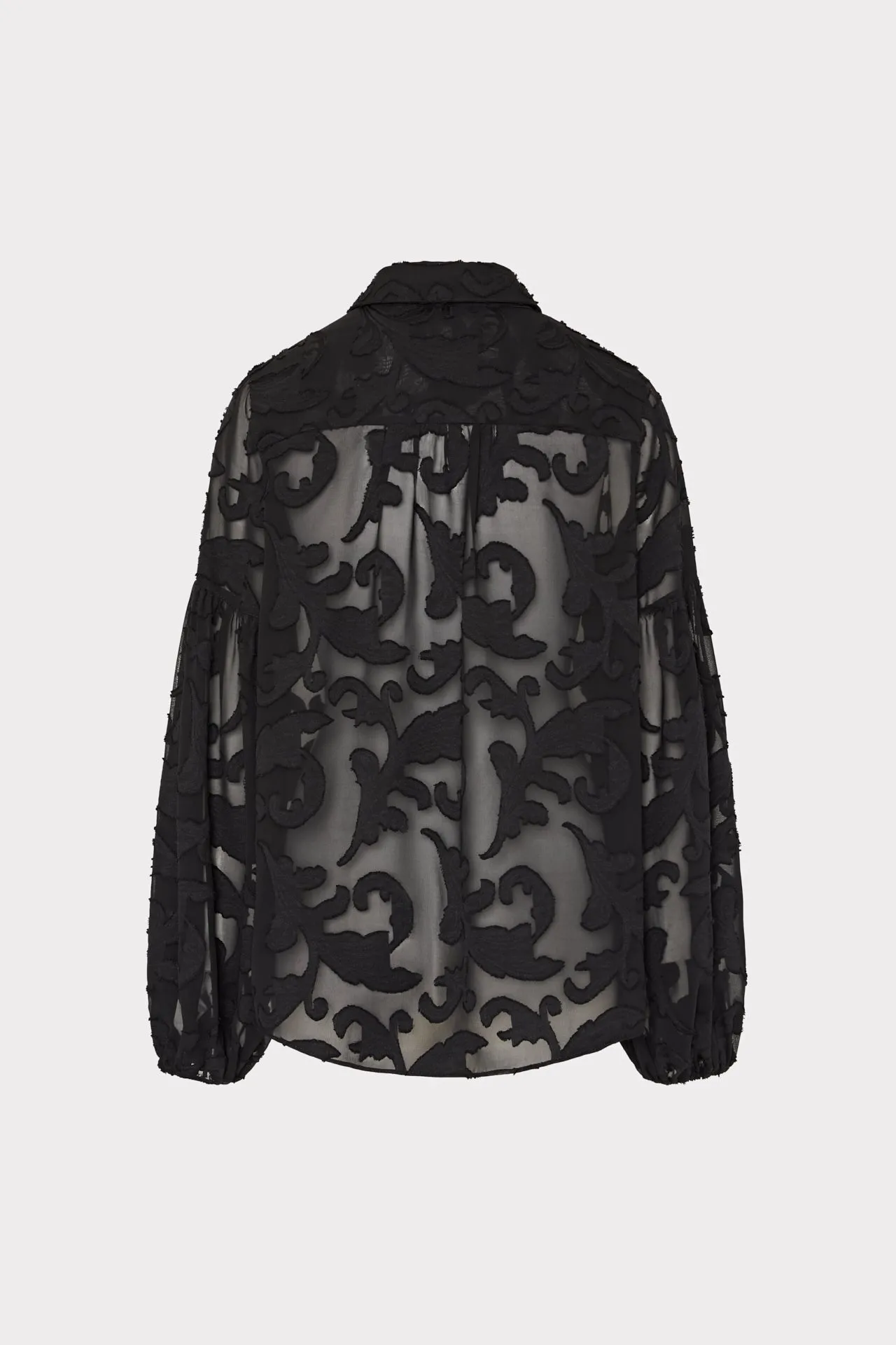 Scroll Burnout Button Up Top sold by Milly product image thumbnail 4