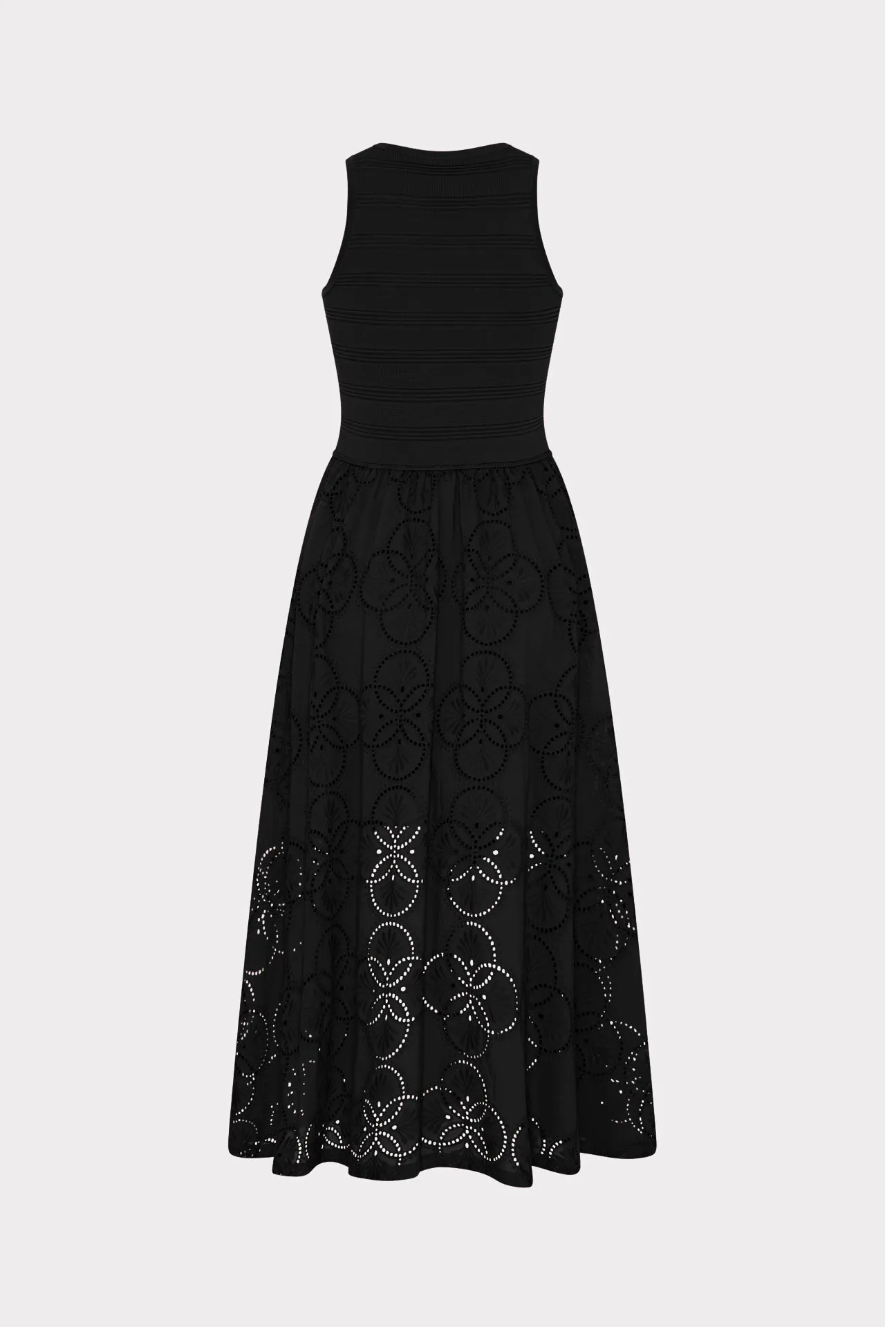 Geo Eyelet Knit Combo Midi Dress sold by Milly product image thumbnail 4