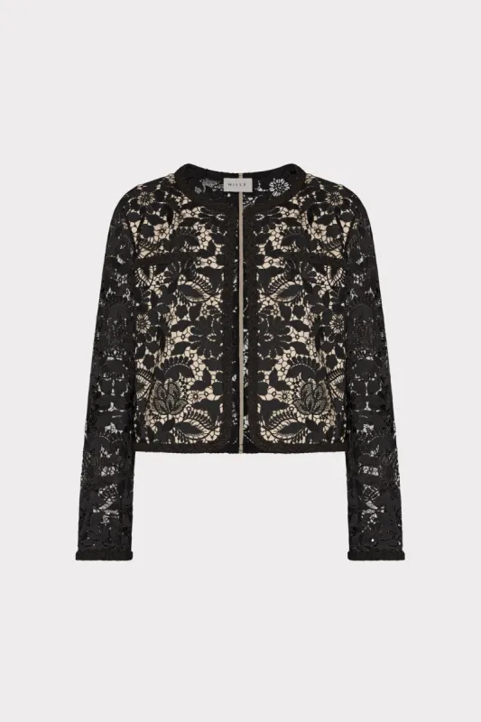 3D Garden Lace Jacket sold by Milly