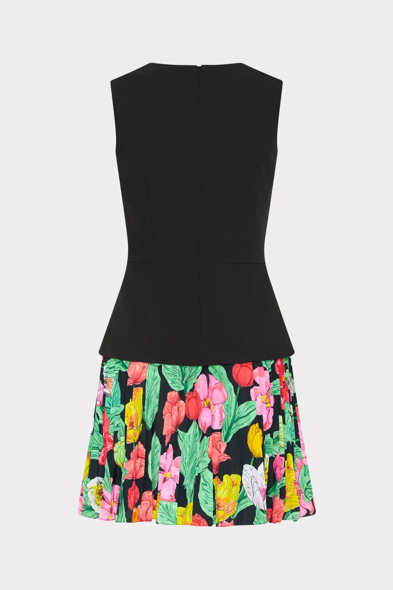 Haddy Tulip Rosette Pleated Mini Dress sold by Milly product image thumbnail 4