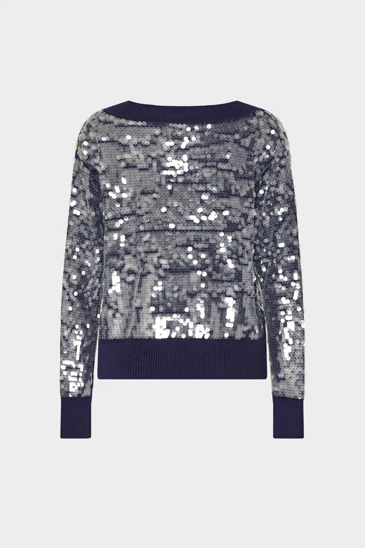 Ilaria Sequin V-Neck Sweater sold by Milly product image thumbnail 4