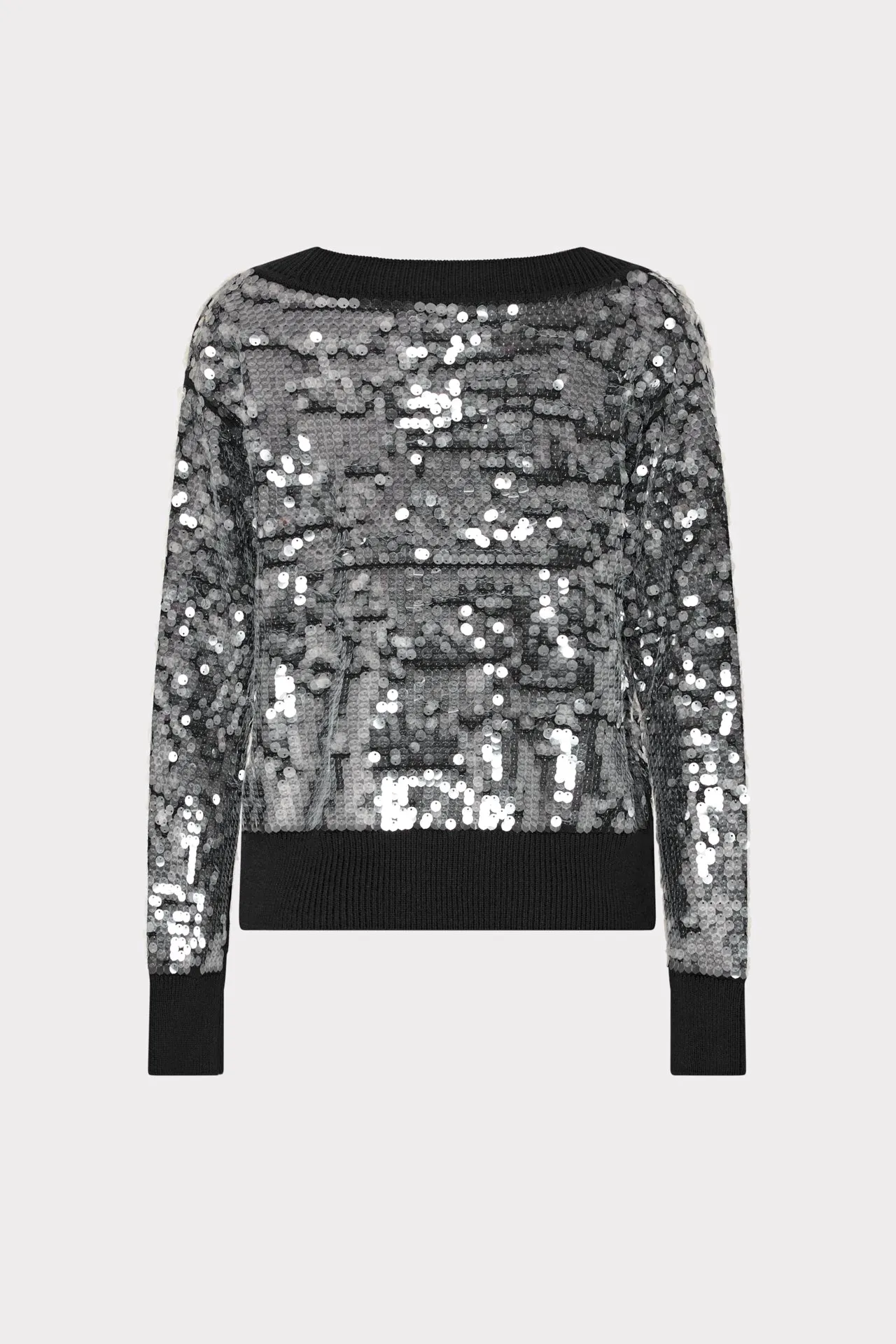Ilaria Sequin V-Neck Sweater sold by Milly product image thumbnail 4