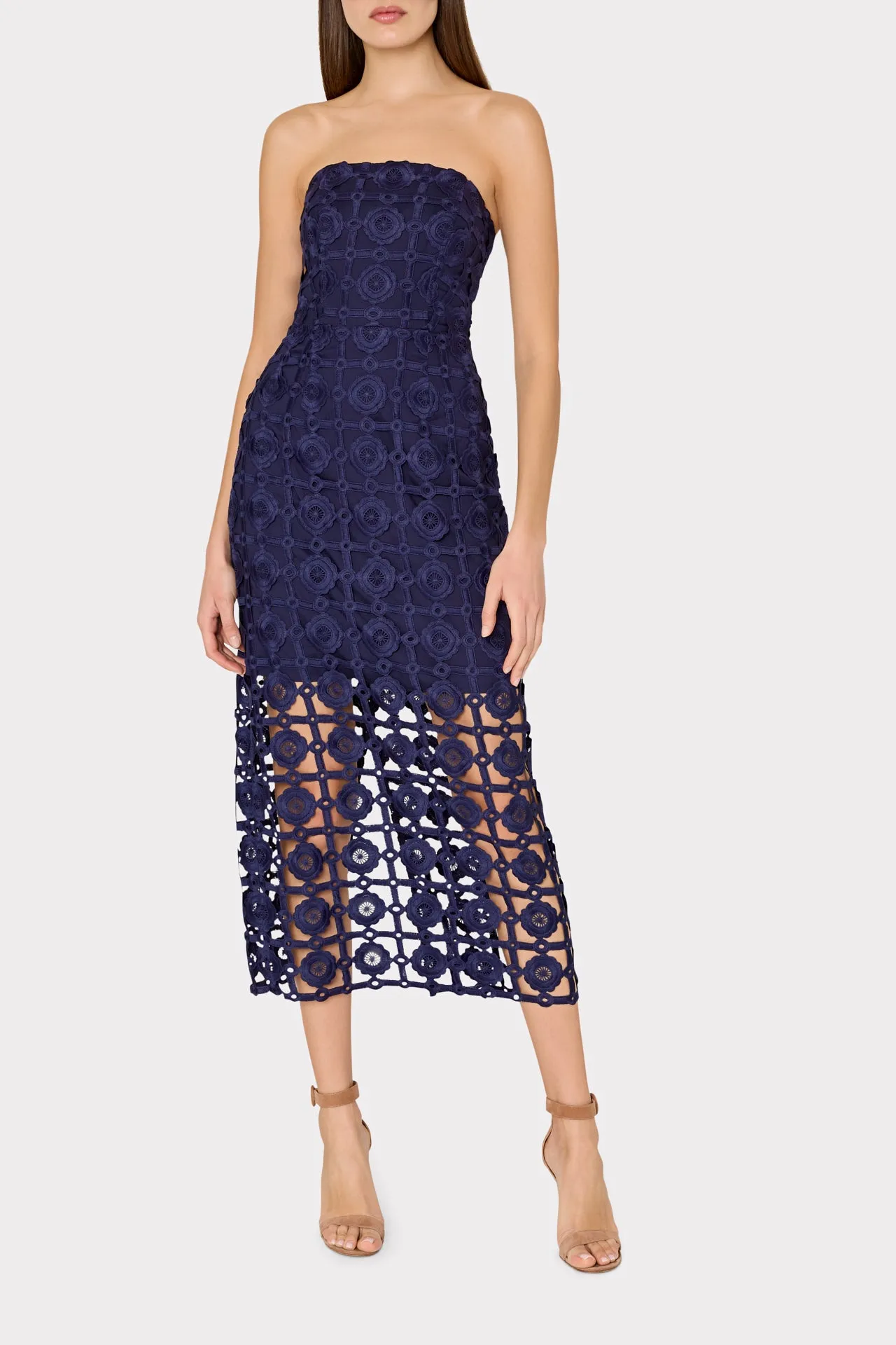 Kait Tile Lace Dress sold by Milly product image thumbnail 2