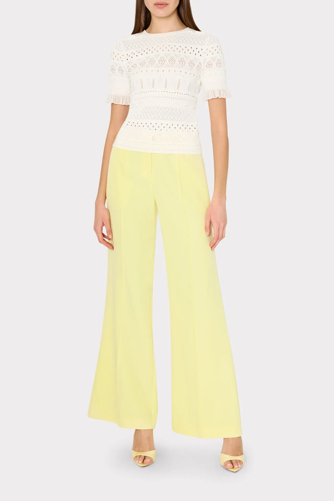 Smocked Finish Pointelle Top sold by Milly product image thumbnail 2