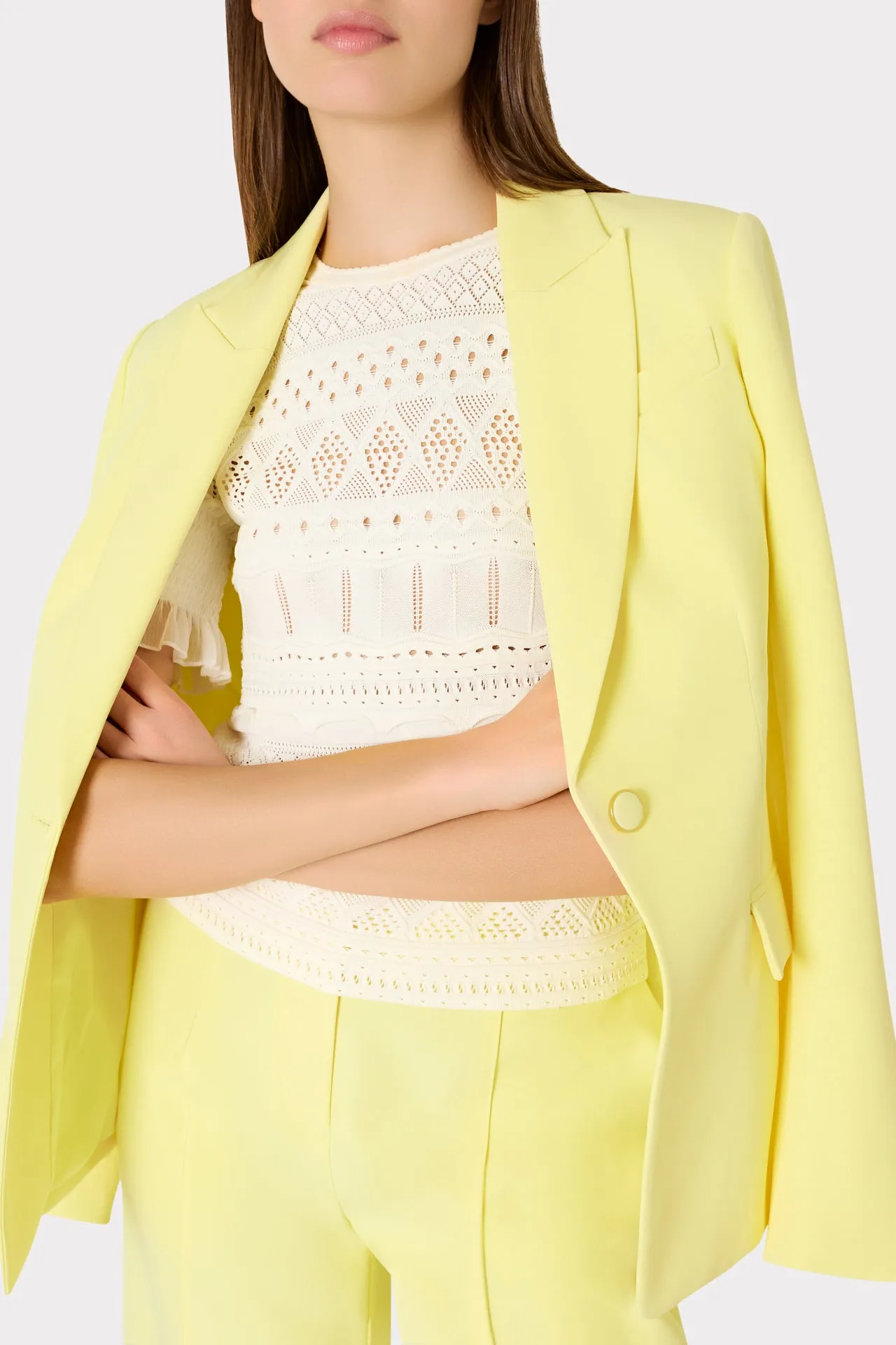 Smocked Finish Pointelle Top sold by Milly product image thumbnail 3