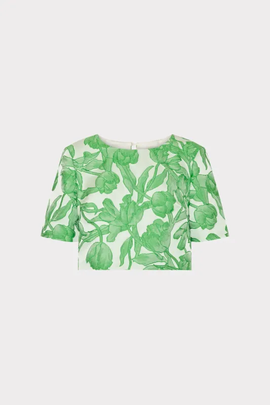 Tulip Jacquard Top sold by Milly