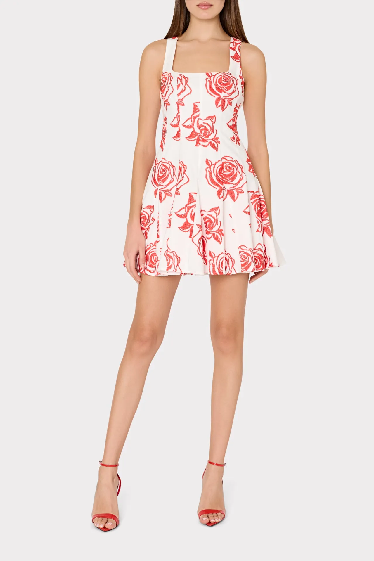 Ariel Rose Embroidery Mini Dress sold by Milly product image thumbnail 2