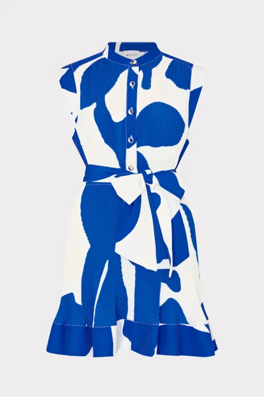 Joan Grand Foliage Pleated Dress sold by Milly