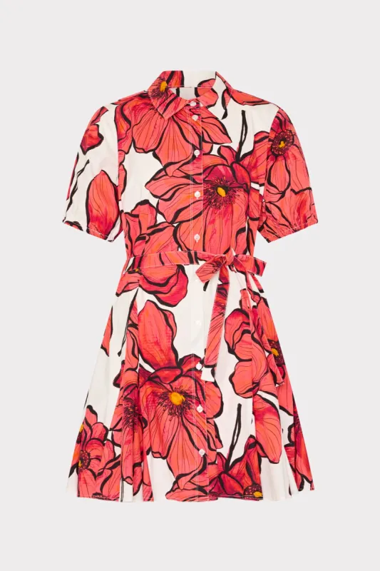 Juni Windflower Pastel Poplin Mini Dress sold by Milly