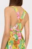 Oria Tulip Rosette Pleated Dress sold by Milly