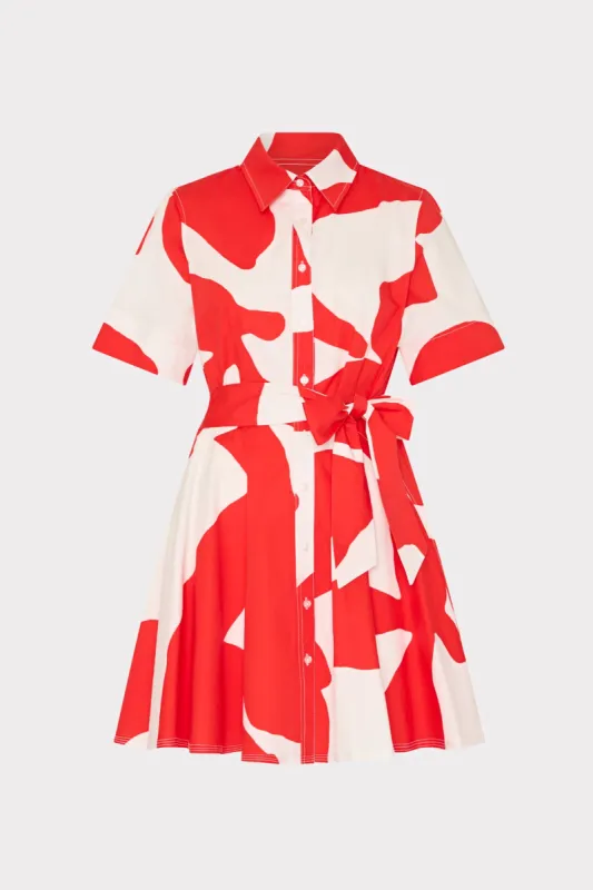 Grand Foliage Poplin Mini Dress sold by Milly