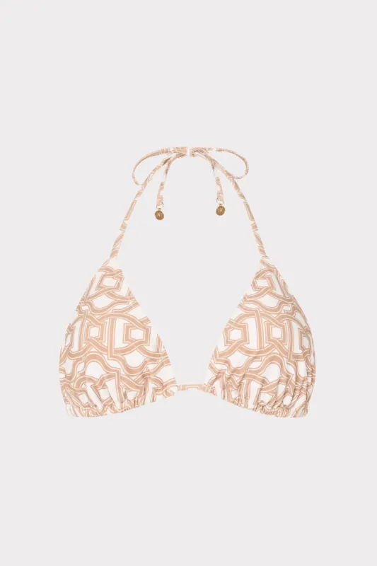Nautical Chain Triangle Bikini Top sold by Milly