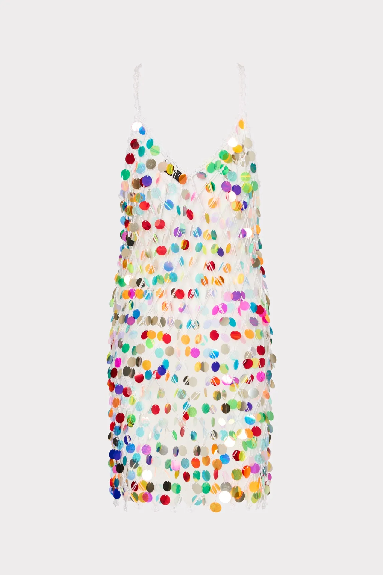 Sequin Crochet Mini Sleeveless Dress sold by Milly product image thumbnail 4