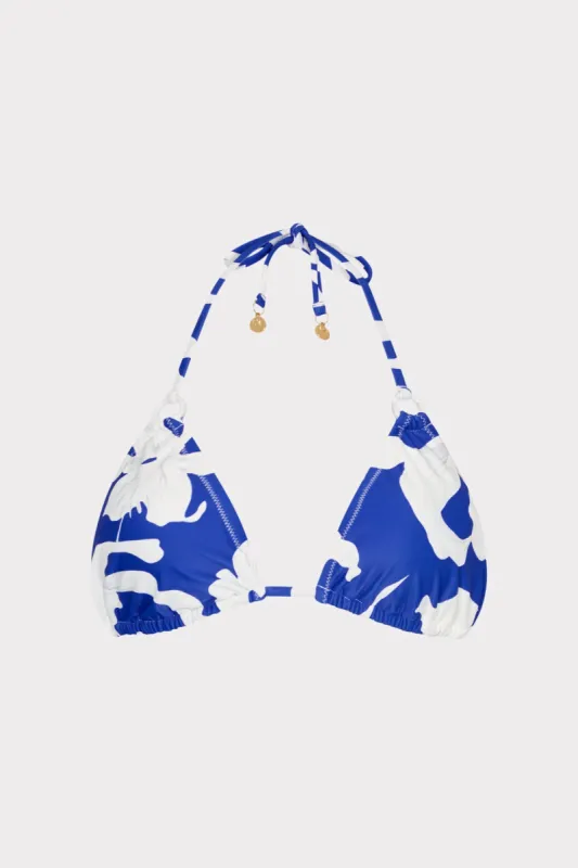 Lily Silhouette Triangle Bikini Top sold by Milly