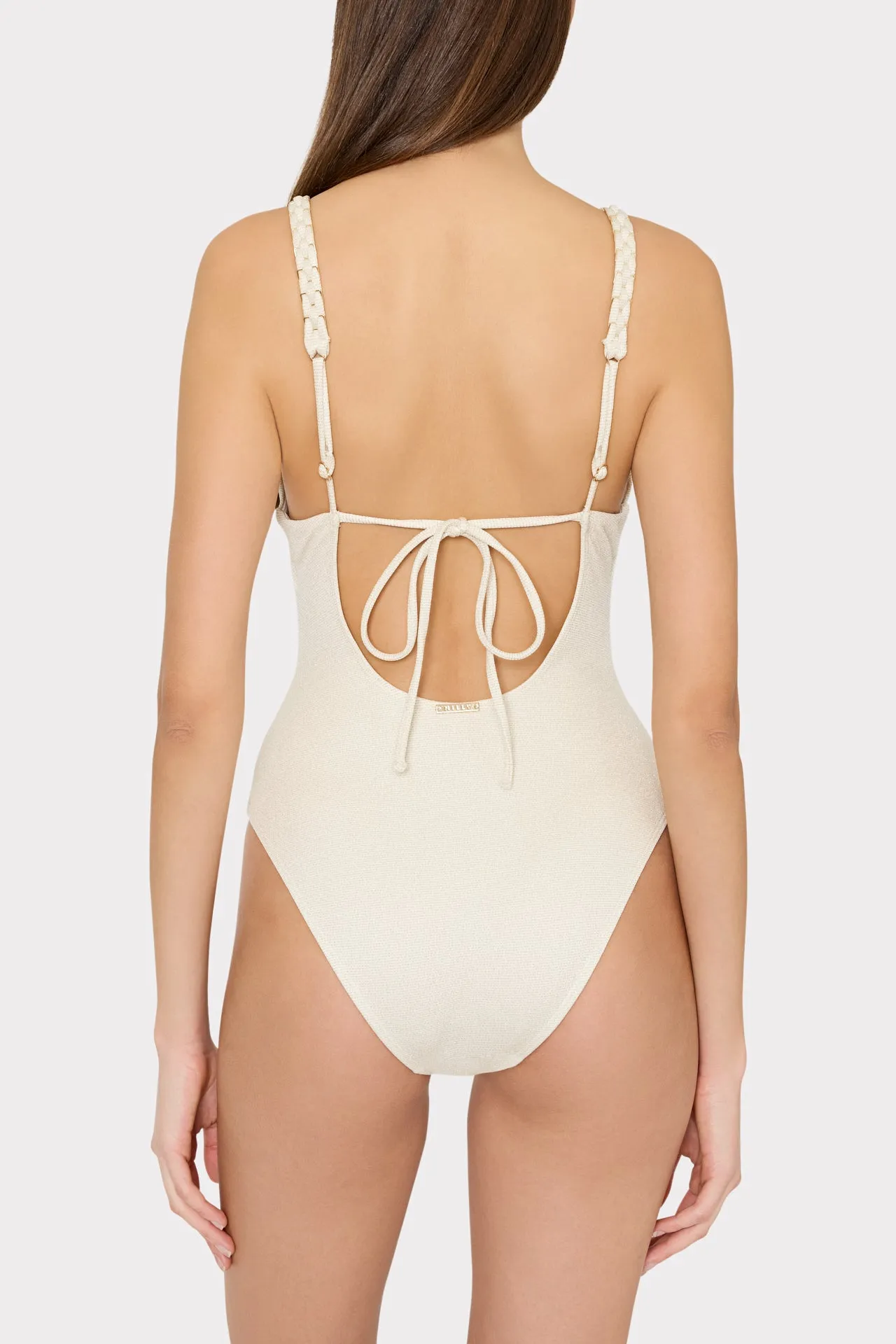 Shimmer Texture Braided One Piece sold by Milly product image thumbnail 3