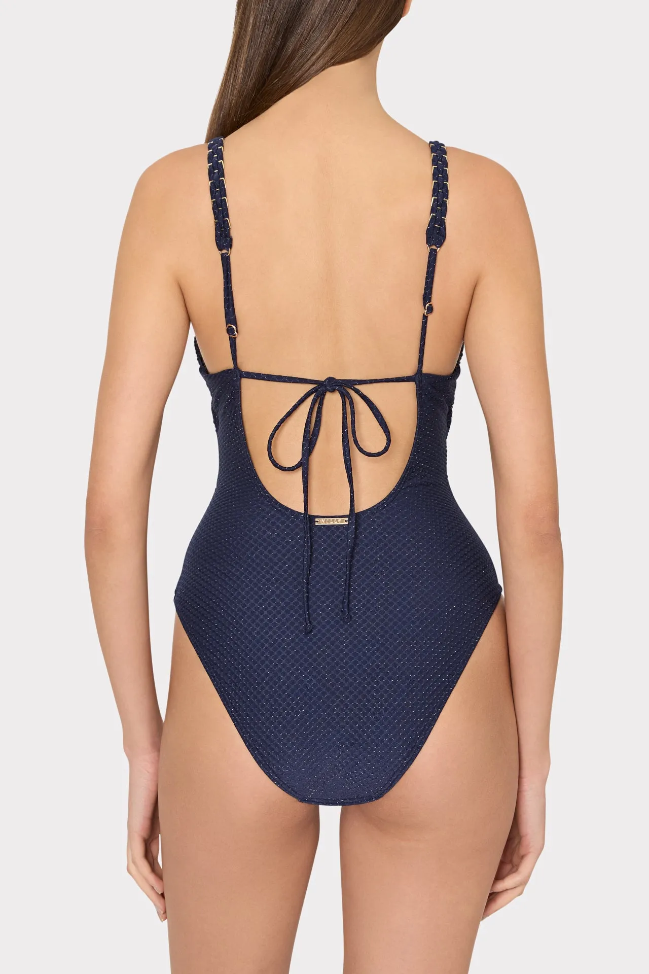 Shimmer Texture Braided One Piece sold by Milly product image thumbnail 3