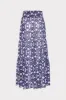 Jem Nautical Chain Tiered Chiffon Skirt sold by Milly