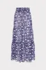 Jem Nautical Chain Tiered Chiffon Skirt sold by Milly