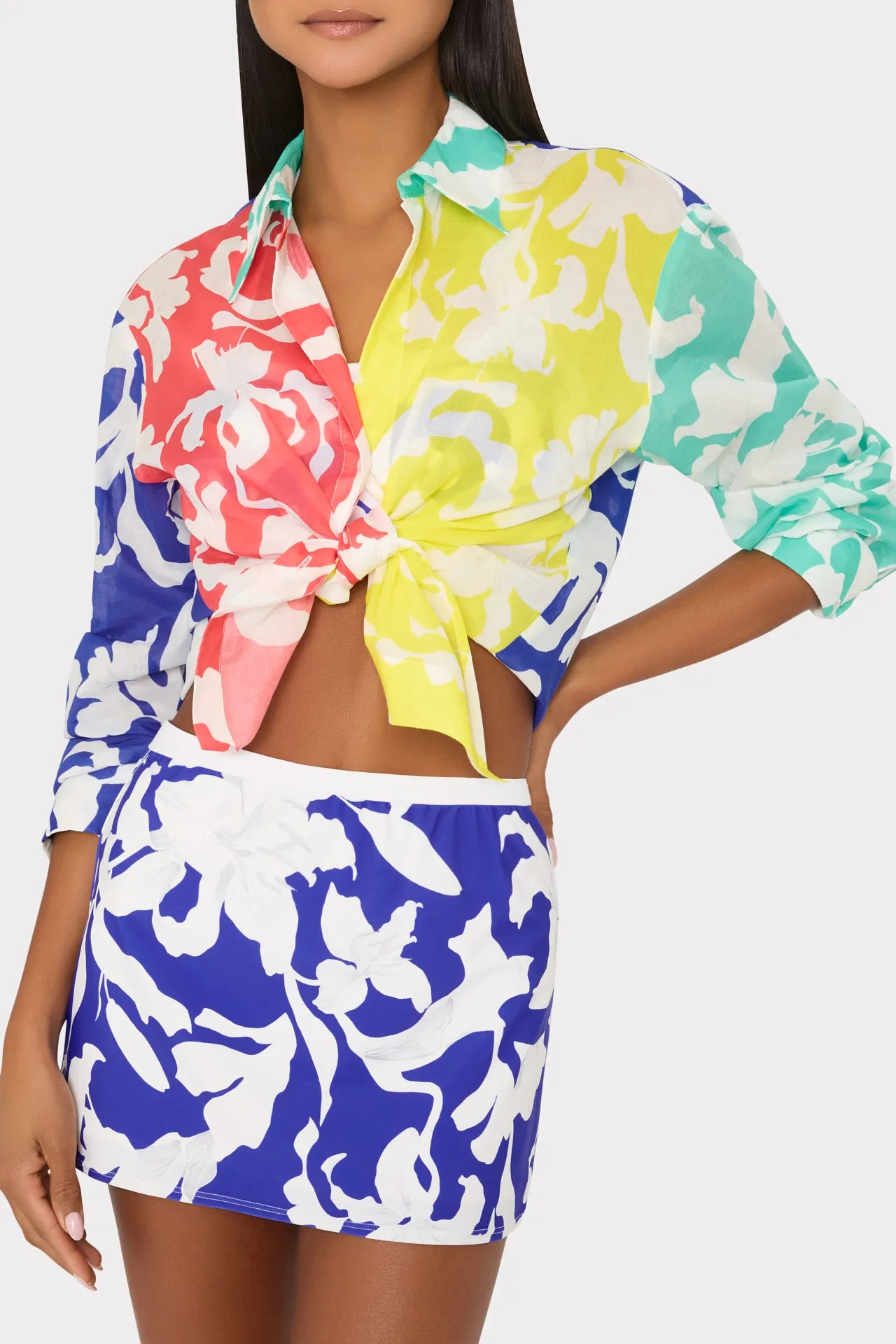 Lily Silhouette Swim Skirt sold by Milly product image thumbnail 3