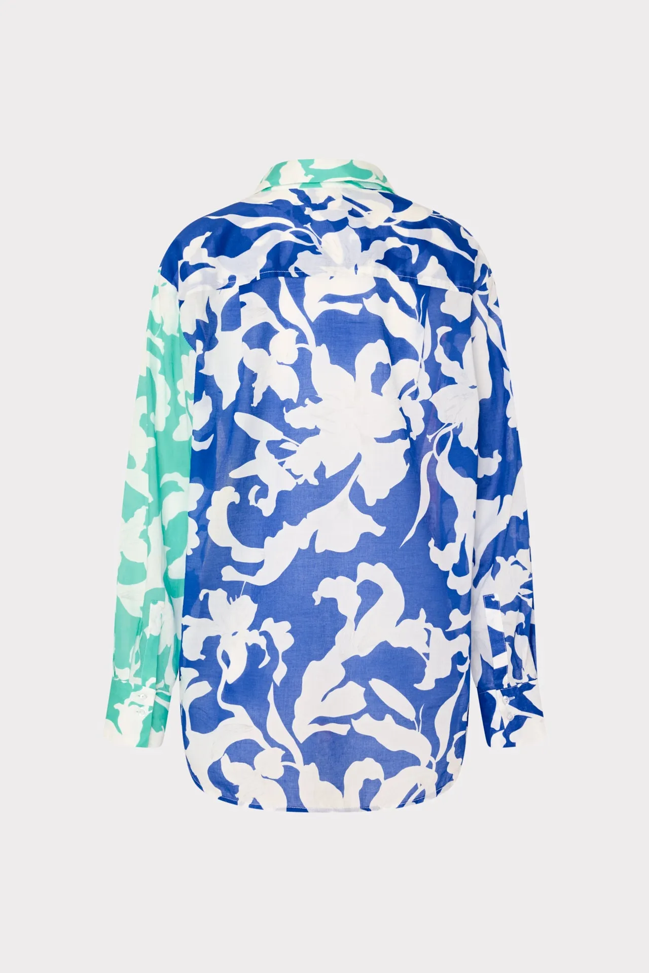 Lily Silhouette Cotton Voile Button Down sold by Milly product image thumbnail 4