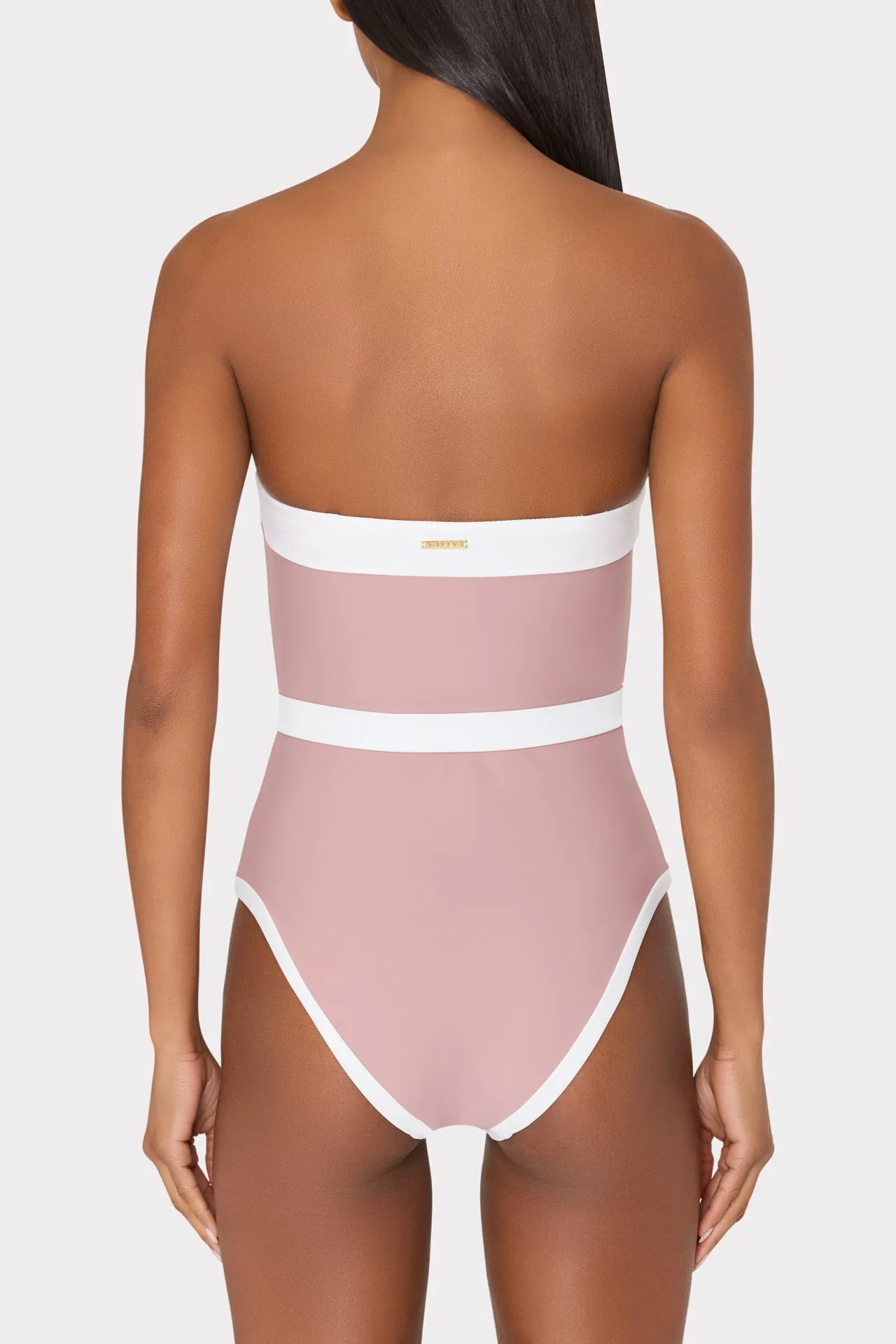 Ravello Strapless Color Block One Piece sold by Milly product image thumbnail 4