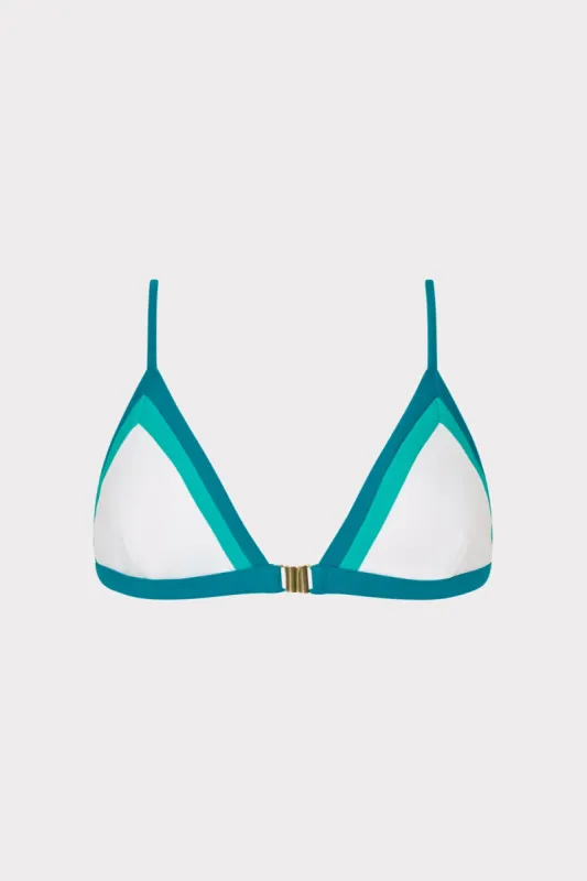 Positano Color Block Bikini Top sold by Milly