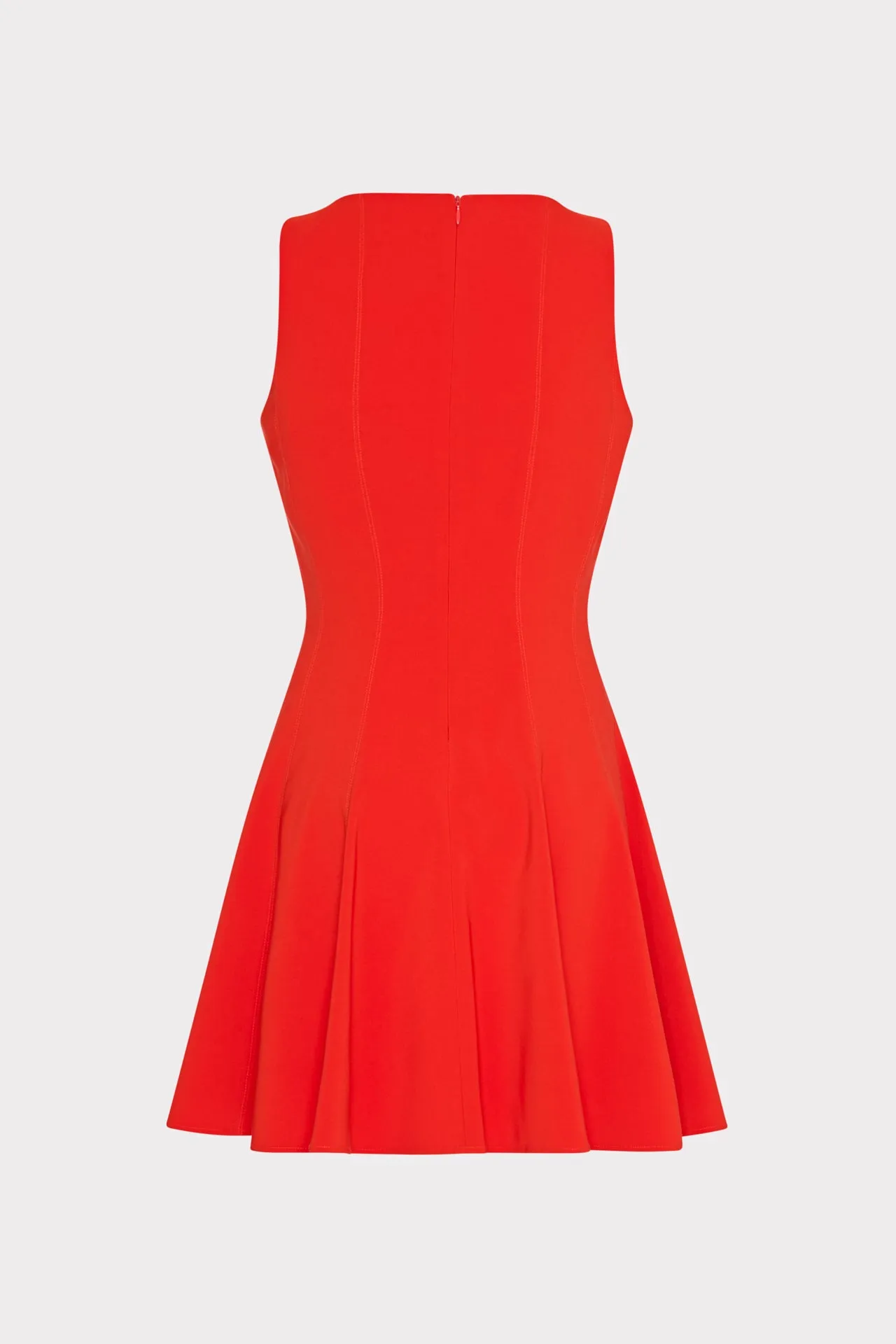 Sleeveless Stretch Cady Fit And Flare Dress sold by Milly product image thumbnail 5