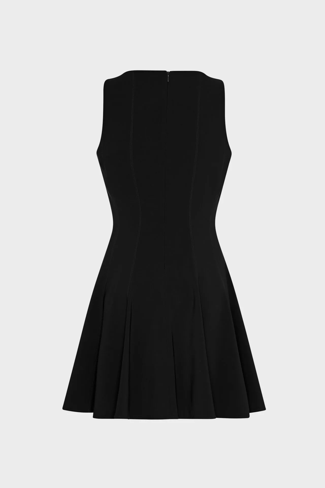 Sleeveless Stretch Cady Fit And Flare Dress sold by Milly product image thumbnail 4