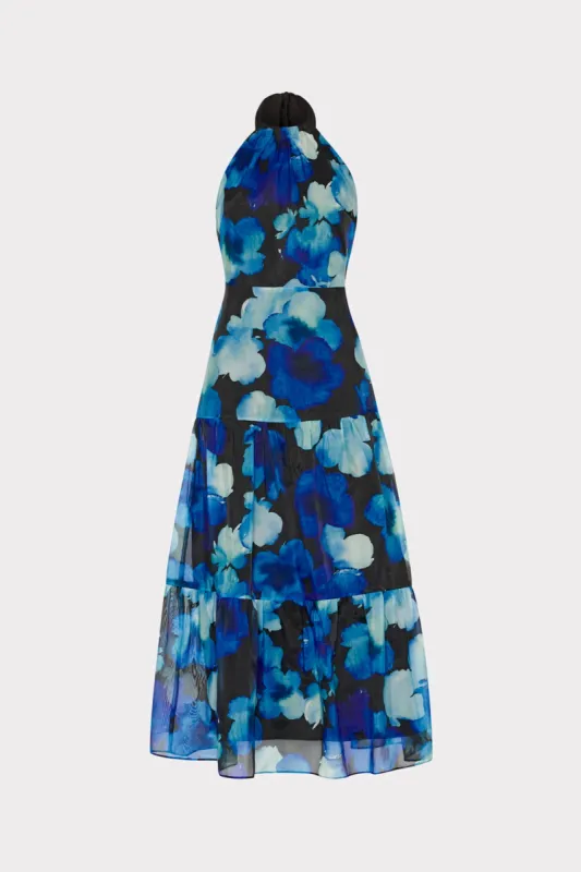Hayden Watercolor Petals Organza Dress sold by Milly