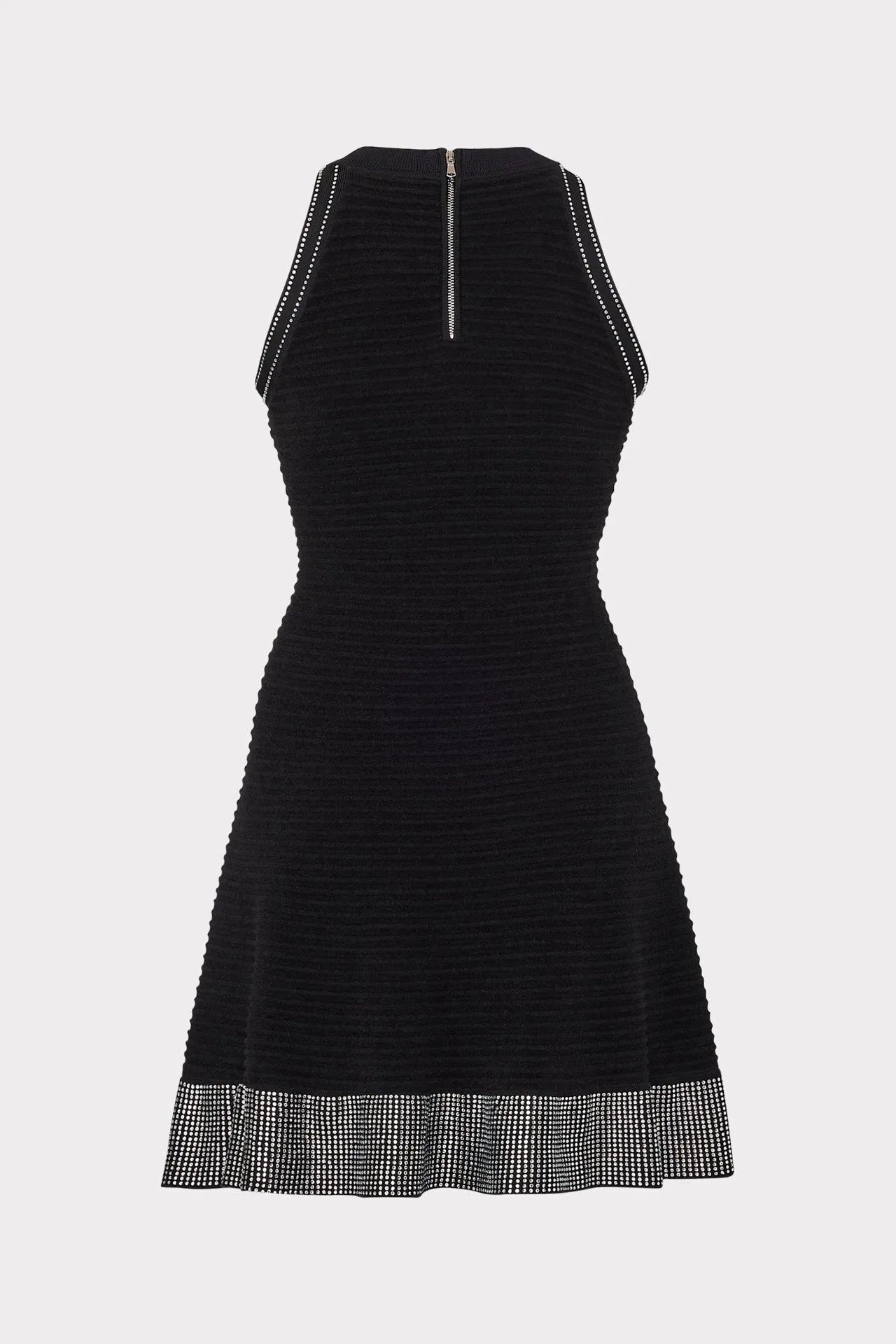 Crystal Trim Knit Mini Dress sold by Milly product image thumbnail 4