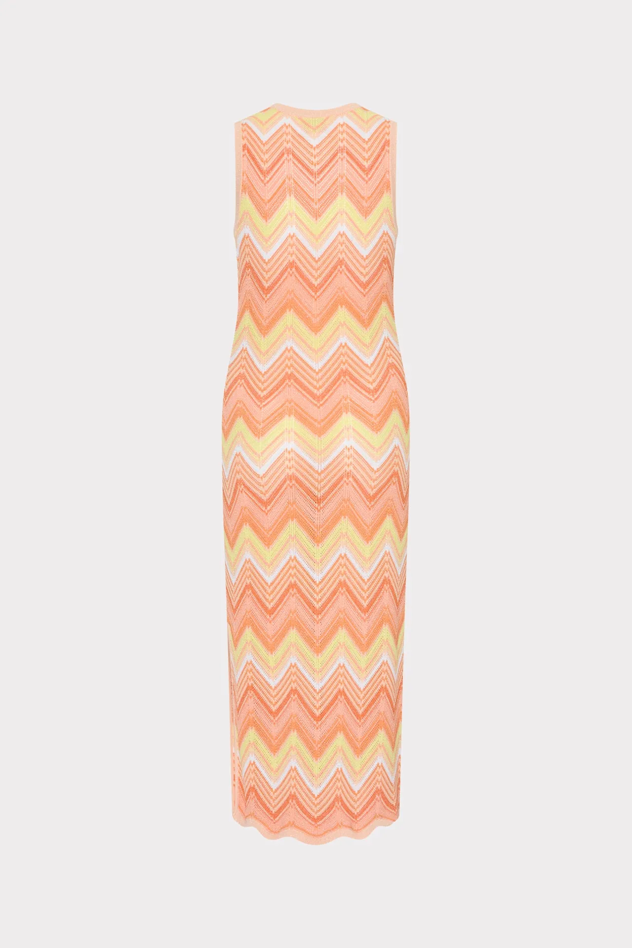 Multi Zig Zag Sleeveless Midi Dress sold by Milly product image thumbnail 4