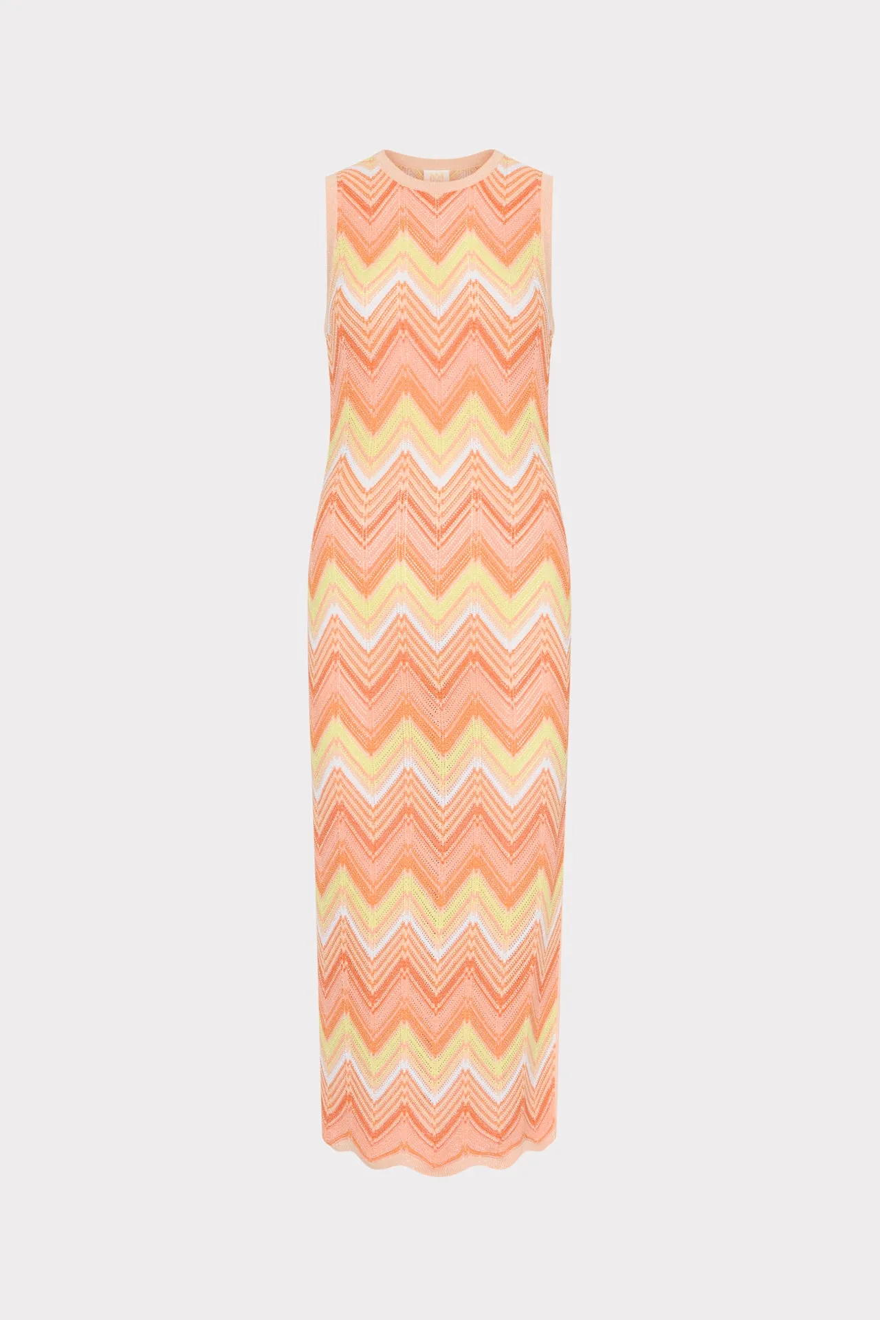 Multi Zig Zag Sleeveless Midi Dress sold by Milly
