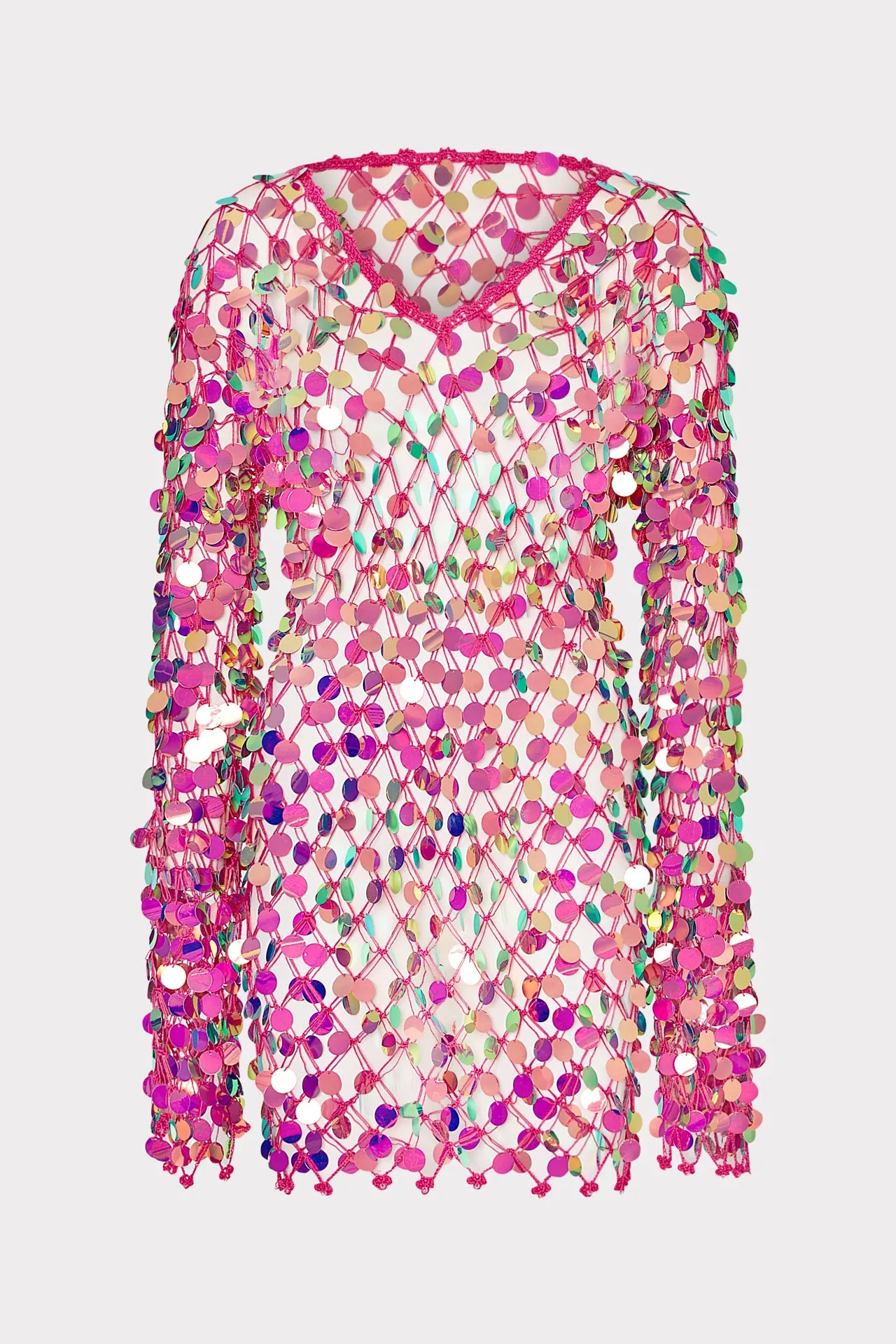 Sequin Crochet Mini Dress sold by Milly