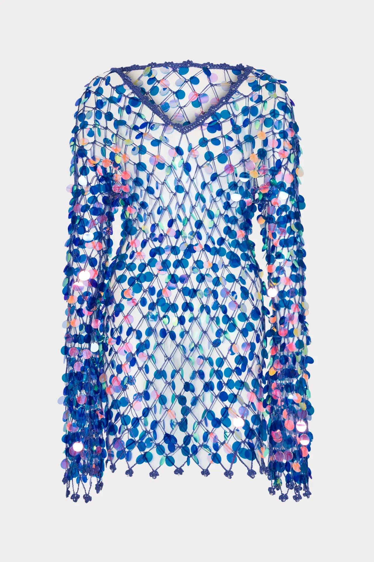 Sequin Crochet Mini Dress sold by Milly