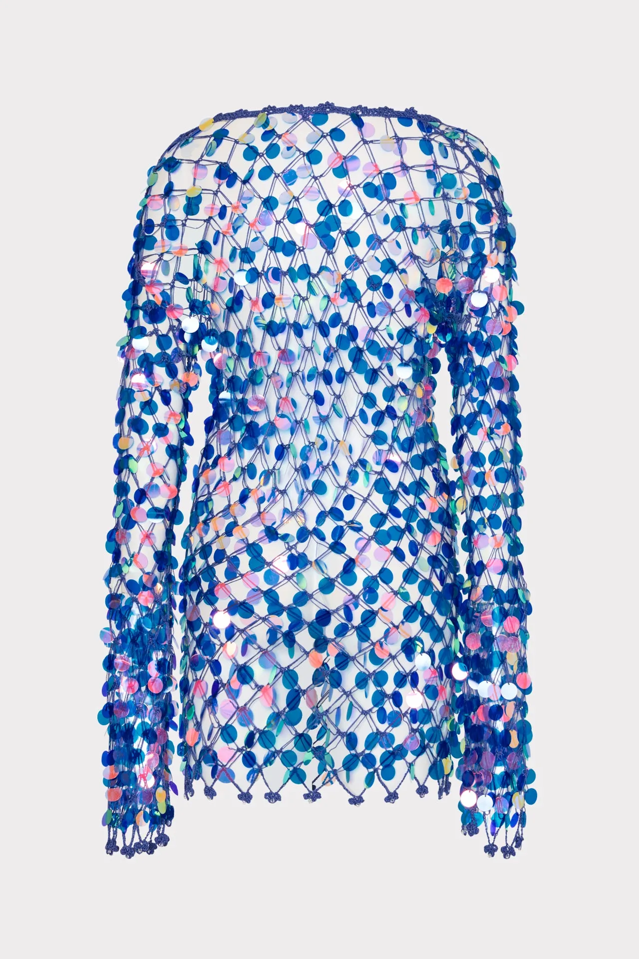 Sequin Crochet Mini Dress sold by Milly product image thumbnail 4