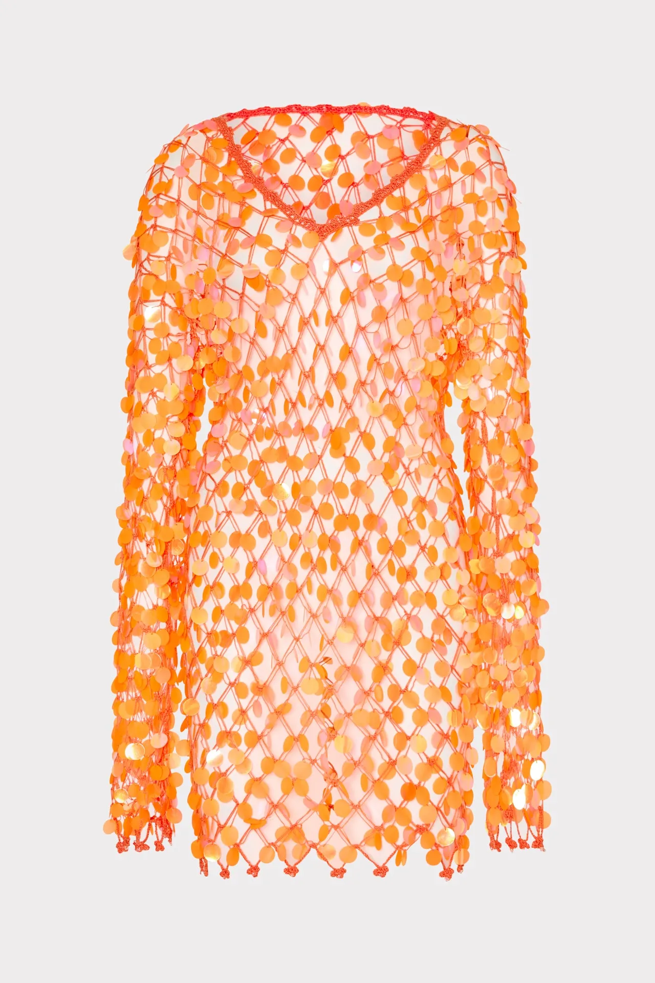 Sequin Crochet Mini Dress sold by Milly