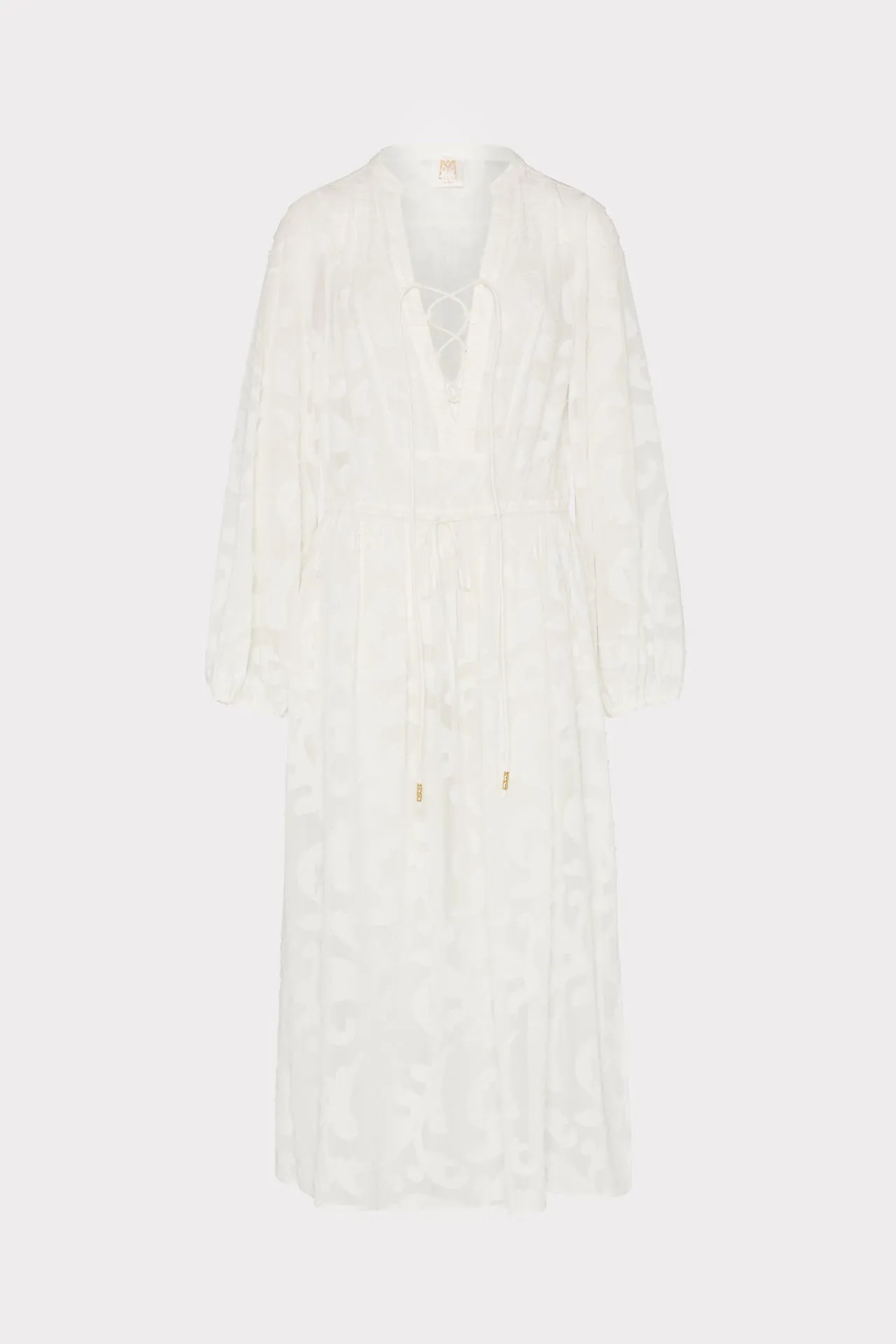 Scroll Burnout Maxi Cover-Up Dress sold by Milly product image thumbnail 2