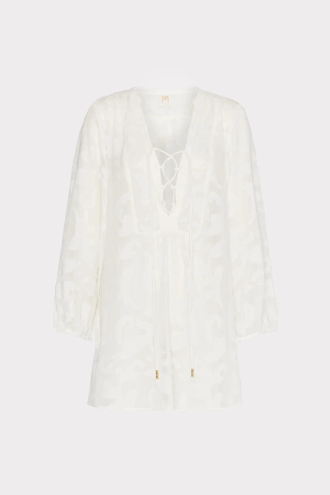 Scroll Burnout Cover-Up Mini Dress sold by Milly product image thumbnail 2