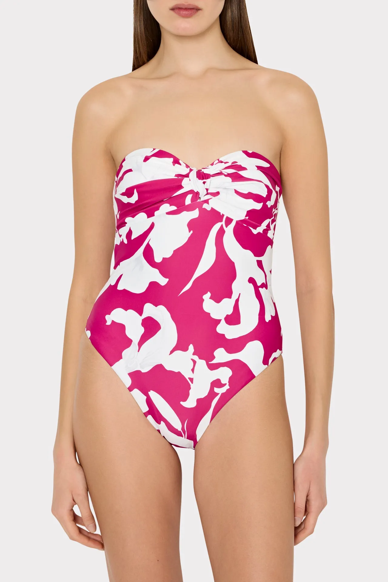 Lily Silhouette Knot Bandeau One Piece sold by Milly product image thumbnail 2