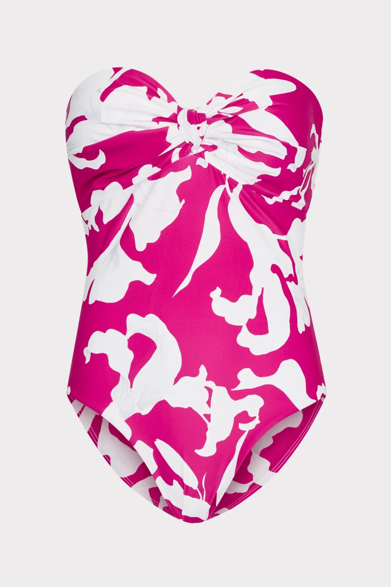 Lily Silhouette Knot Bandeau One Piece sold by Milly