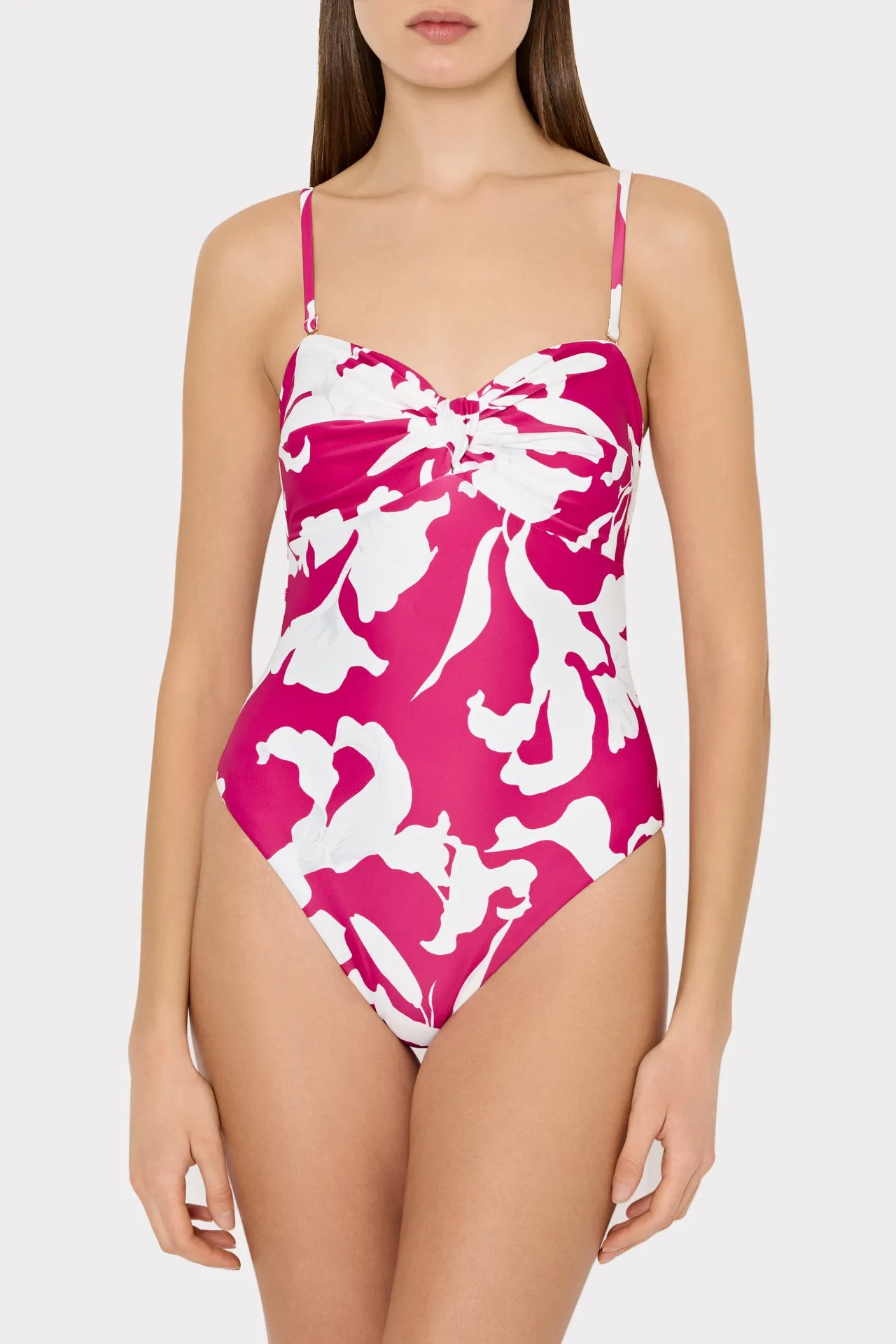 Lily Silhouette Knot Bandeau One Piece sold by Milly product image thumbnail 3