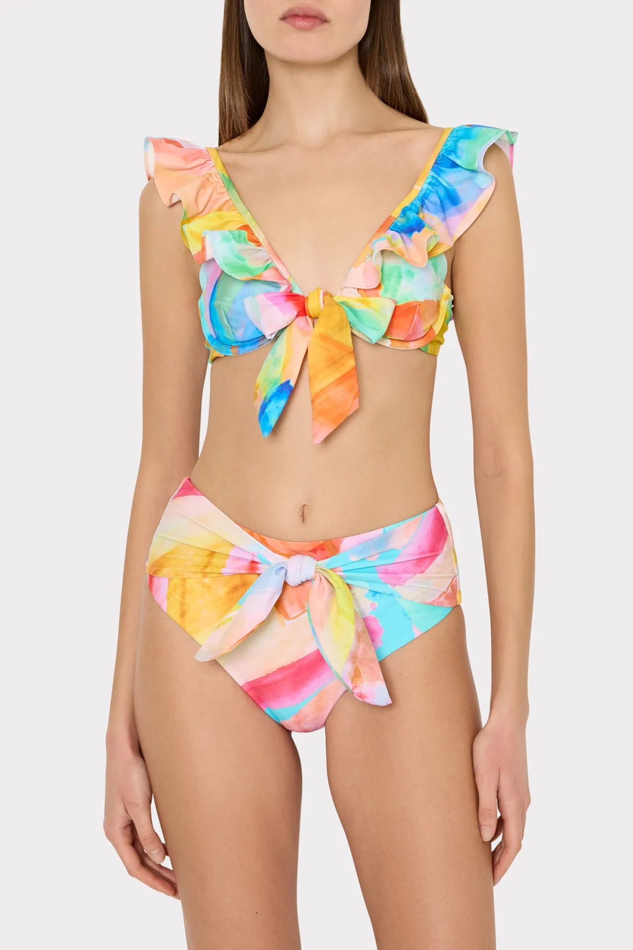 Watercolor Paint Stroke Tie Bikini Bottom sold by Milly product image thumbnail 2