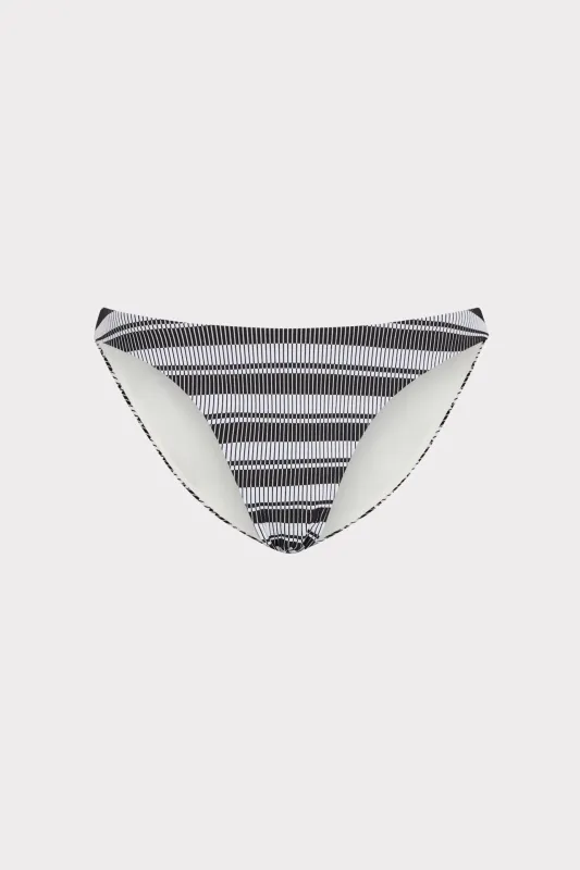 Margot Stripe Bikini Bottom sold by Milly